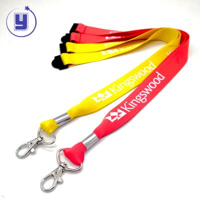 China Hot Sale Factory Manufacturer Professional Custom Metal Crimps Screen Printing Lanyards Nickel Free for sale