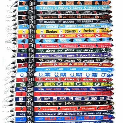 China Polyester In The Running NFL 32 Team Lanyard Football Strap for sale