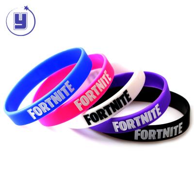 China Logo Soft Rubber Silicone Wristband Customized Promotional CLASSIC for sale