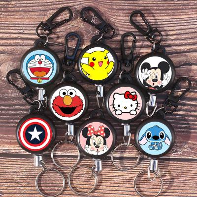 China ID Card Badge Holding Cartoon Nurse Logo Custom ID Card Badge Holder Reels With Clip School Supplies Yoyo Retractable Badge Reel for sale