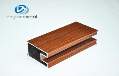 China Puertas y perfil de aluminio de la ventana, formas estructurales de aluminio del grano de madera en venta