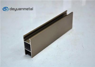 China anodisierte Aluminiumprofil des gleitenden Fenster-6063-T5, Champagne Aluminiumprofile zu verkaufen