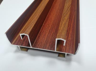 China 6063 Perfiles deslizantes de aluminio de dos vías, ventanas y puertas deslizantes, perfiles de grano de madera en venta