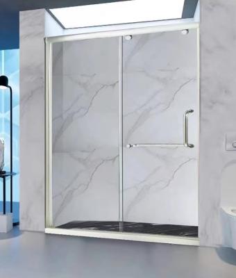 China Eén vaste één schuifdeur Aluminium douche 1.9M Hoogte 1.8M Breedte Polijst Te koop