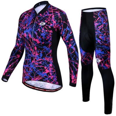 China Antibacterial Custom Bike Wear Clothes Womens Cycling Cycling Clothing Pro Team Bicycle Bib Jersey Maillot Sets for sale