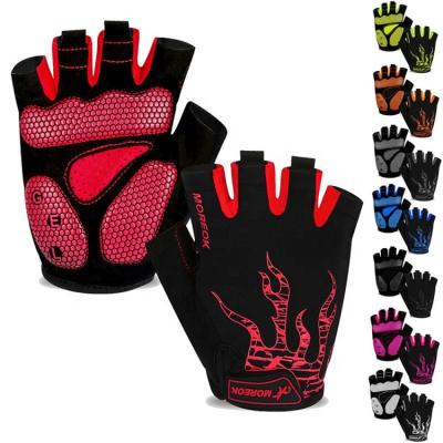 China Unisex Bike Gloves SBR Cushioning Gel Full Palm Protection Ultra Ventilated Bicycle Gloves for sale