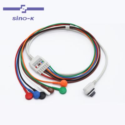 China TPU GE-SEER Light 16P 2008594-004 Holter ECG Compatible 7leads Cable for sale