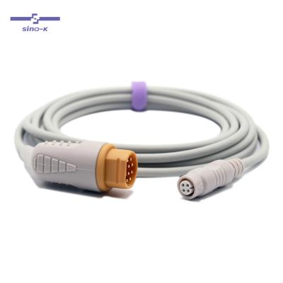 China TPU Draeger-Siemens SC8000 IBP Adapter Cable 10 Pins, B.Bruan Transducer, 3.2m for sale