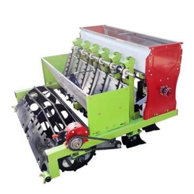 China Garlic planting tractor installed 6 row garlic planter 2021 new precision garlic planter, hand-push gasoline garlic planter for sale