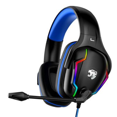 China Headband Gaming Headset Gaming Earphone for PS4, PS5, XBOX, PC, Web Bar with RGB Light and Microphone for sale