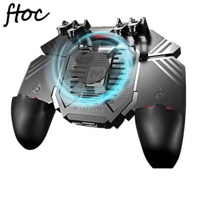 China Newest Supports Andiord System 2020 Game AK77 Controller Cooling Fan Gamepad Mobile Joystick Trigger For Pubg Handle Controller for sale