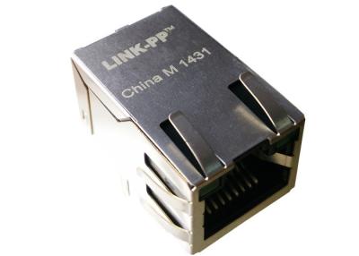China Basis-t S811-1X1T-03-F Anschl. Magjack 4Port 100 durch das Loch abgeschirmt, EMS-Finger zu verkaufen