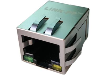 China Side Entry 10Pin RJ45 Magnetic Jack Module 8P8C 6605444-6 MAG45 Modular Jack for sale