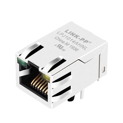 China LPJ1014AHNL , SI-50154-F , 10/100 Base-T RJ45 Modular Jack 90 Degree Right Angle for sale