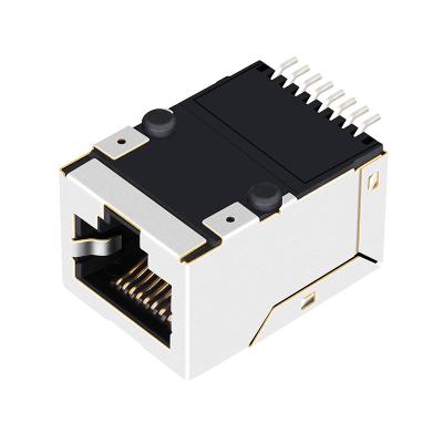 China JXD6-1100NL Surface Mount RJ45 Connector Tab Up 10/100Base-T Ethernet LPJ19511DNL for sale