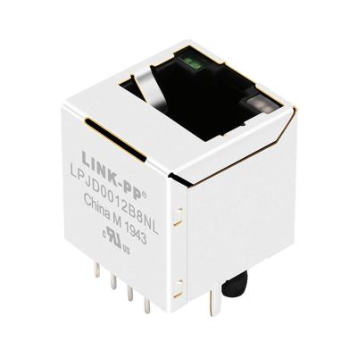 Chine Ethernet rapide Mag Jack LPJD0012B8NL de base-T verticale de RJ45 Jack Single Port 100 à vendre