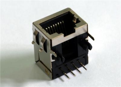 中国 控えめな12.2mm Rj45 1x1 8P8C THTの盾LEDs無しLPJEF180-0CNL 販売のため