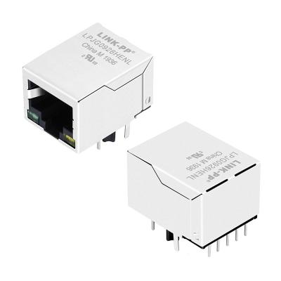 China Conector de A70-112-331N126 Tab Down Ethernet Magnetic RJ45 com POE+ LPJG0926HENL à venda