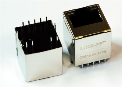 China 2301995-4 Vertikale RJ45 Oberste Einfahrt 180°-PCB-Befestigung für 1 GB Ethernet zu verkaufen