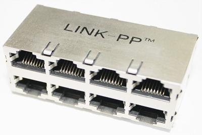 Cina Il multi Pin ha impilato il RJ45 i connettori, Jack registrato 2 x 4 Linguette-Su 45 in vendita