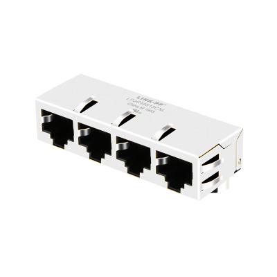 China TS-10036-7 conector del Multi-puerto RJ45 1x4 para Data Center que cambia LPJG46813CNL en venta