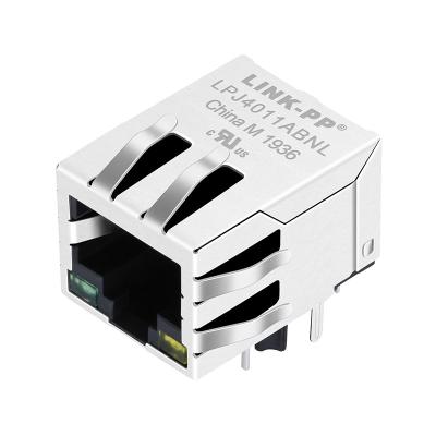 China LPJ4011AB-MYNL RJ45 Connector With 10/100 Base-T Integrated Magnetics for sale