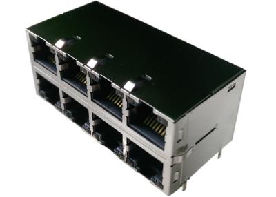 Chine 0895-2C4R-DA a empilé les connecteurs protégés par RJ45 2 x 4 le port Magjack à vendre