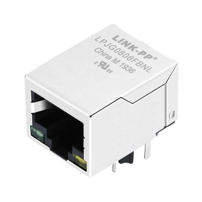 中国 1000Base-T マグジャック HR911130A LPJG0806FBNL ギガビットRJ45コネクタ 販売のため