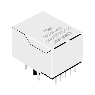 China HY911130A Conector RJ45 1x1 com magnéticos e LED integrados à venda