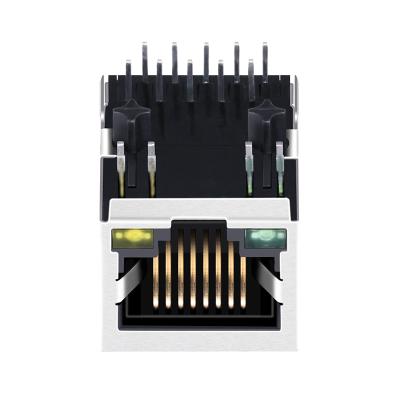 中国 HY911130AE ギガビット RJ45 マグネット ジャック クロス LPJG0806FBNL G / Y LED 販売のため