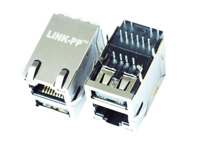 China MCF11B2GGA4-G709 Gigabit Single Port RJ45 Connector With Single USB LPJU3936AWNL for sale