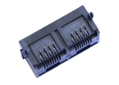 China AR-657PG2-8-BK30 Multi - port RJ45 1x2 Dual Port Unshielded LPJE102NNL for sale