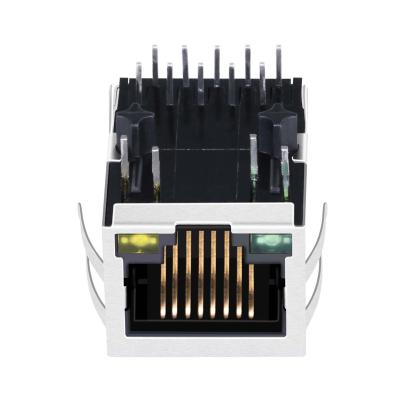 Cina Singolo montaggio schermato R/A del connettore LPJ4320GENL THT del porto 10/100Base-T POE RJ45 Jack in vendita