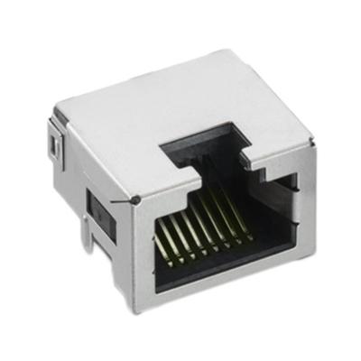 China Porta ethernet LPJE4717-2DNL do perfil baixo do conector de 634108150321 RJ45 SMT à venda