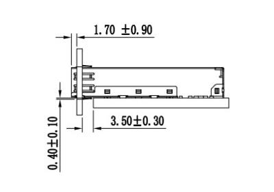 Cina LINK-PP 1X1 Press Fit LP11F012 SFP Cage con dito a molla in vendita