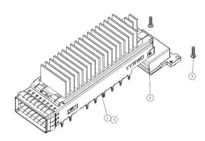 China Steckbare 2288226-4 Käfig-optische Transceivers Anschl. CFP4 zu verkaufen