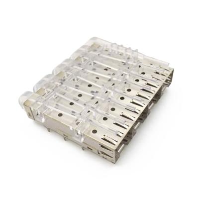 Chine 2343986-2 DENSITÉ DOUBLE W H de l'ENSEMBLE 1X5 QSFP de CAGE de 2343986-1 RECEPT à vendre