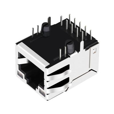 China Género industrial de la hembra del conector RJ45 LPJG16314A4NL del gigabit de RB1-1Q6BAM1A en venta