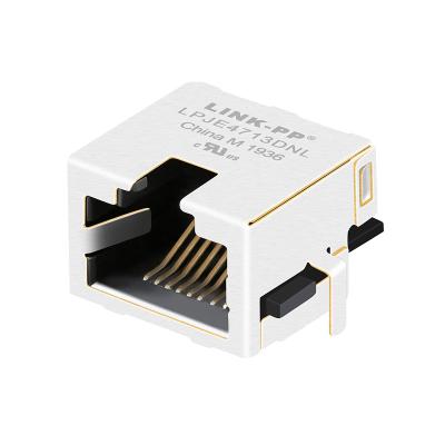 China Aba protegida do perfil baixo RJ45 Jack SMT montagem meados de modular acima de 8.5mm ISO9001 à venda