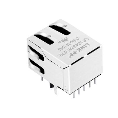 China 1000Base-T POE/POE+ RJ45 Connector For Gigabit Ethernet LPJG4926GENL for sale