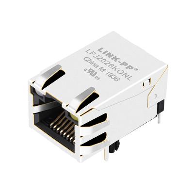 China RTA-364A1R1A, Cierre-para arriba magnético de los conectores RJ45 1x10/100Mbps de LPJ2026KONL en venta