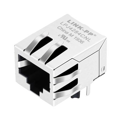 Cina RJP-003TC1 RJ45 con magnetica POE sollevano 10/100Mbps con il crick LPJ4284CNL in vendita