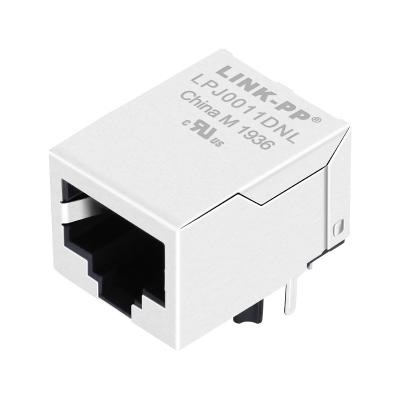 China J00005NL Conector de ângulo reto RJ45 LPJ0011DNL blindado sem LEDs à venda