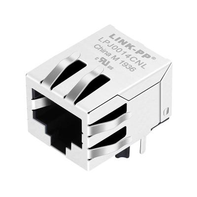 China LPJ0014CNL RJ45 Connector Jack , Data I/O connector 1x 10/100Mbps for sale