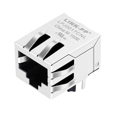 China LPJ0017CNL Magnet Connector Cross 11A007-1702-00 Jacks With Magnetics Ethernet for sale