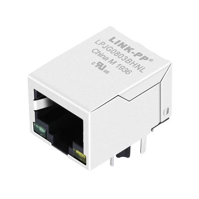 中国 REA-126BAK1A|LPJG0803BHNL Conn RJ45ジャック1000Base-T RoHS W/LED 販売のため