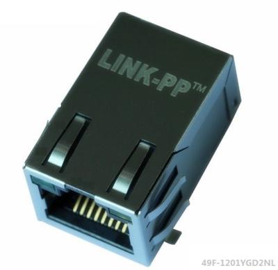 China 49F-1201YGD2NL LAN interface SMT RJ45 Connector Industrial Modules LPJ19201BGNL for sale