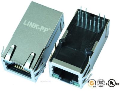 China LPJK0036AGNL Gigabit Magnetic RJ45 Jack 1X1 LED Cross Jack 5793-1014 for sale