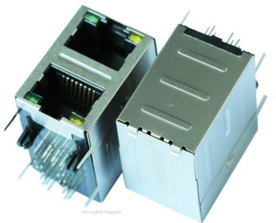 China 2X1 Kreuz 0845-2R1T-E4 des Gigabit-RJ45 modularer Jack LPJG17102A96NL bettete PC ein zu verkaufen