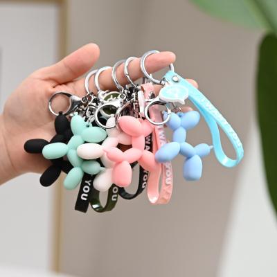 China Custom Creative Rubber Key Chain 3D Rubber Pendant Cute Dog Cartoon Key Chain Logo for sale